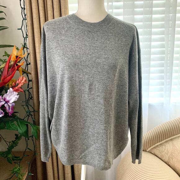 Zara MULTI-POSITIONAL WOOL BLEND KNIT SWEATER in Gray - Picture 4 of 9